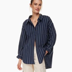 Aritzia Wilfred Free Relaxed Poplin Shirt
